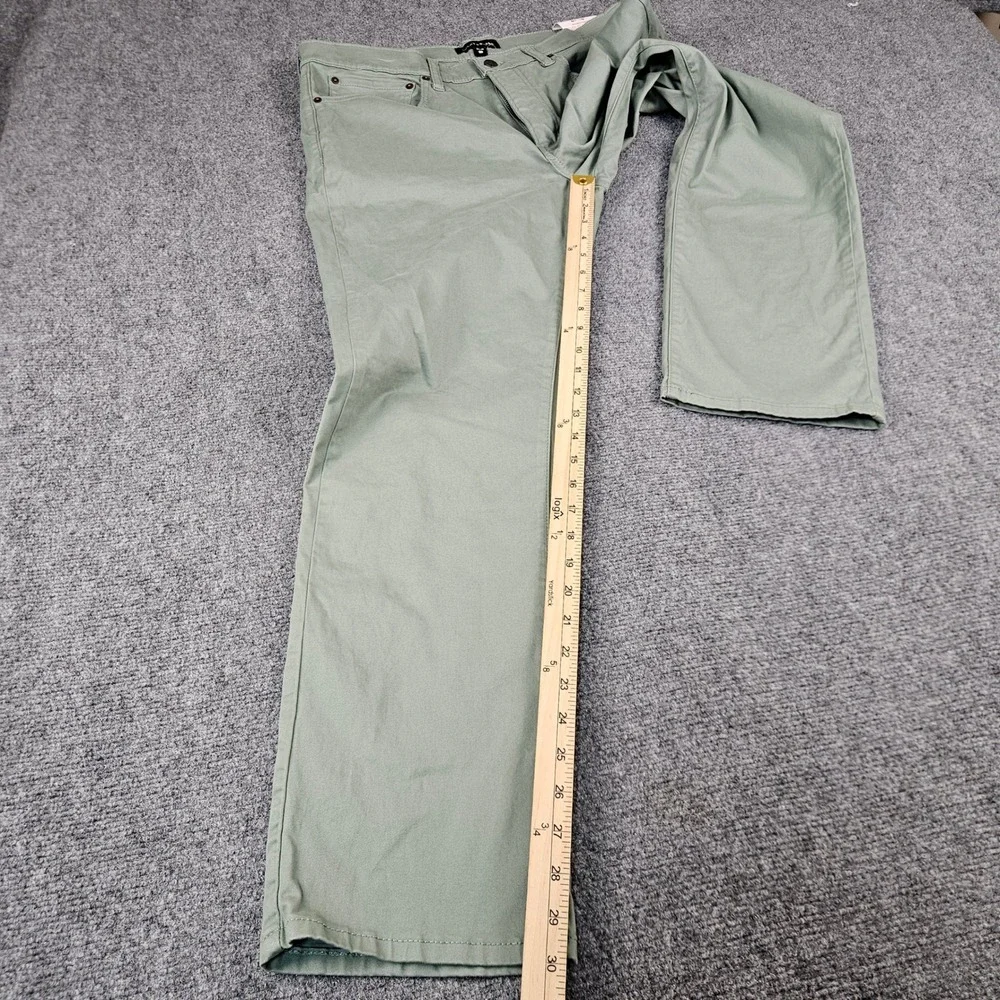 $99 Lucky Brand 223 Straight Leg Pants Mens 34x30 Green Casual Chino Trousers